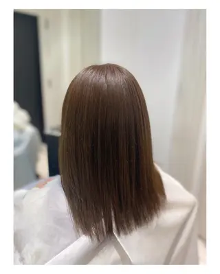 ミディアム YASU🍎CUT 赤系カラー/ヘアケアのヘアスタイル