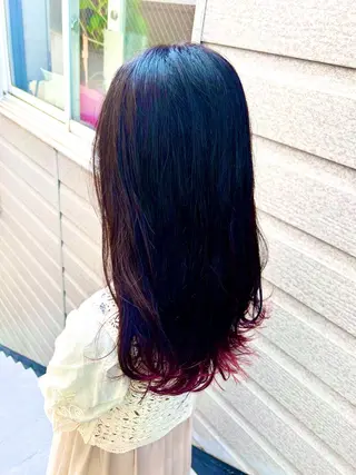 セミロング 🍀艶髪縮毛矯正/ 風殿　滉太🍀のヘアスタイル