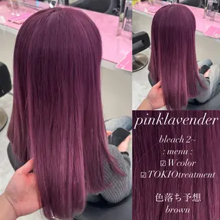 セミロング カラー 🤍韓国ワンホンヘ ア SHIONE🤍のヘアスタイル