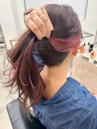 カラー noa  🦋 ブリーチ/暖色のヘアスタイル