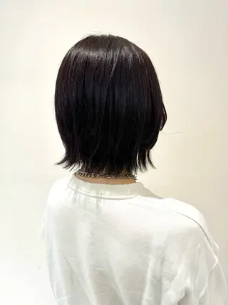 ミディアム カラー 村田 奈月のヘアスタイル