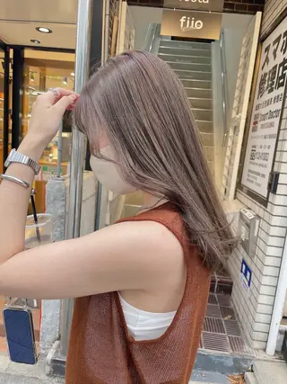 ロング カラー 梅田美容室 山崎海波のヘアスタイル
