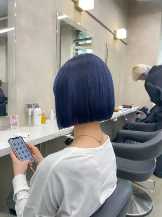 ショート カラー ヘアアレンジ flammeum所属・ハイトーン/ボブ /misakiのヘアスタイル