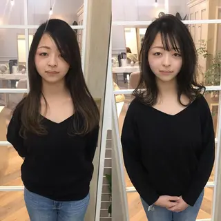 セミロング カラー NoWL所属・大人可愛いショート* NoWL栗原隆成のヘアスタイル