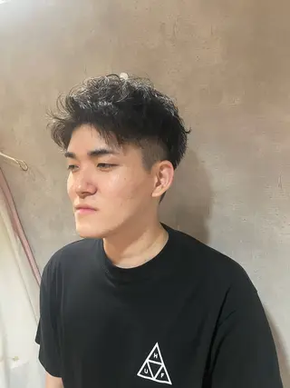 パーマ メンズ フリーランスシェアサロンルレイル所属・心斎橋/メンズ /ルレイル/地形真希のヘアスタイル