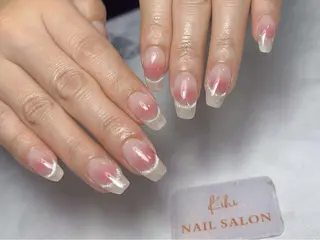 ネイル ユリ🎀長さだし/ パラジェル/持ち込みのネイルデザイン