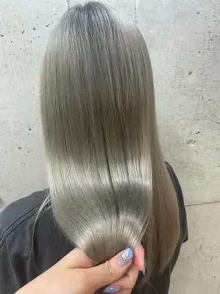 ロング youres hair 髪質改善トリートメント&ヘッドスパ  新宿三丁目店【ユアーズヘア】所属・🦋透明感カラー 👑NODOKA🦋のヘアスタイル