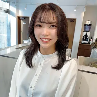 ミディアム カラー 山田勇真 ボブ/縮毛矯正/金山のヘアスタイル