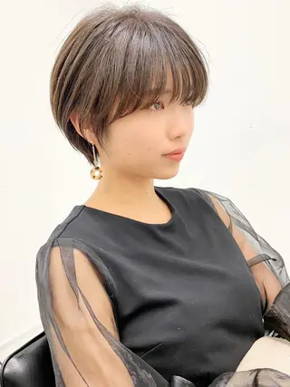 ショート カラー ヘアアレンジ 似合わせ専門美容師 なかじまのヘアスタイル