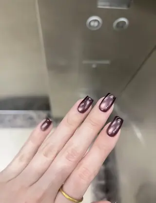 ネイル RAFFINE 月🦋🩵のネイルデザイン