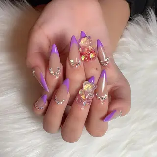 セミロング ネイル nail salon azuのネイルデザイン