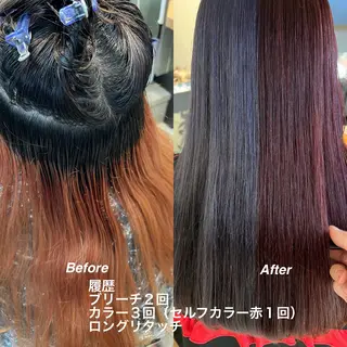 ロング カラー daiki 原宿のヘアスタイル