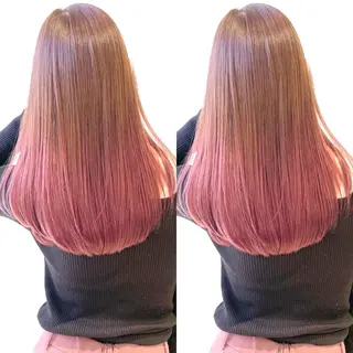 ロング カラー ブリーチ無しダブル カラー🦕まどかのヘアスタイル