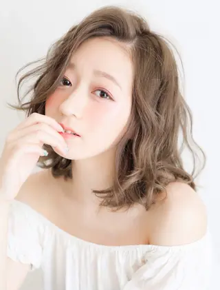 ミディアム カラー パーマ ‼️最新ハネエクステ 原宿のヘアスタイル