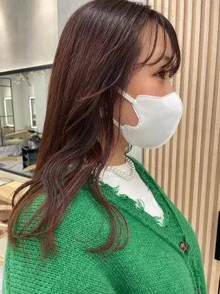 セミロング レイヤー縮毛矯正 ささきすずね💗のヘアスタイル