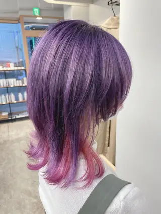 ミディアム SAEKI【ior 】北千住店ブリーチのヘアスタイル