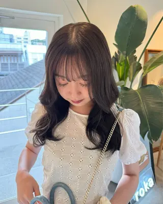 ミディアム カラー ayaka♡ 柔らかカラーのヘアスタイル