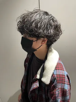 ミディアム パーマ メンズ 🔱メンズパーマ特化 🔱山下和輝のヘアスタイル