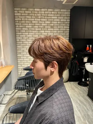 カラー パーマ メンズ メンズカット/柏/韓 国/メンズパーマ航太のヘアスタイル