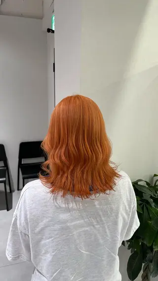 ミディアム カラー 髪質改善/レイヤー 兼折楓馬のヘアスタイル