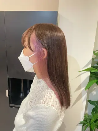 ミディアム 艶髪カラー✨ misaki .のヘアスタイル