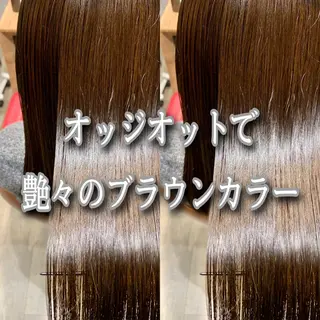 ミディアム カラー 縮毛矯正/髪質改善/ 石橋代智のヘアスタイル