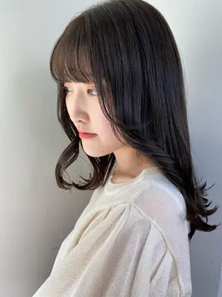 セミロング カラー アレンジ指名 no.1✨ｈａｋｏのヘアスタイル