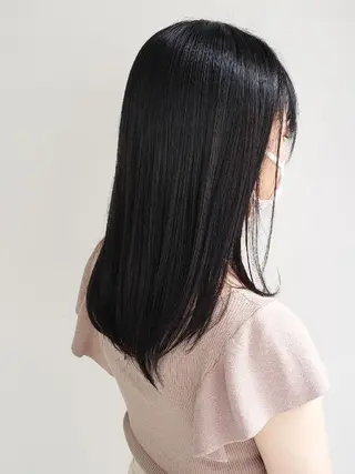 セミロング パーマ 美髪⭐︎髪質改善 井上 康司のヘアスタイル