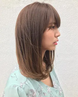 セミロング カラー ❣️モテ髪❣️佐野 圭佑のヘアスタイル