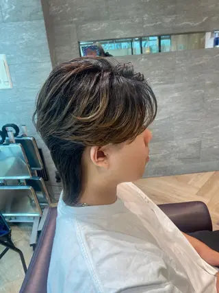 メンズ メンズ特化/フェザー /パーマ/伊勢元のヘアスタイル