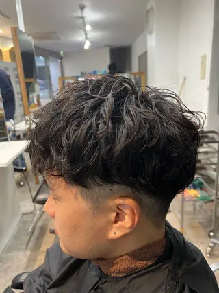 パーマ メンズ 原宿 フェザーパーマ fifth イノウエのヘアスタイル