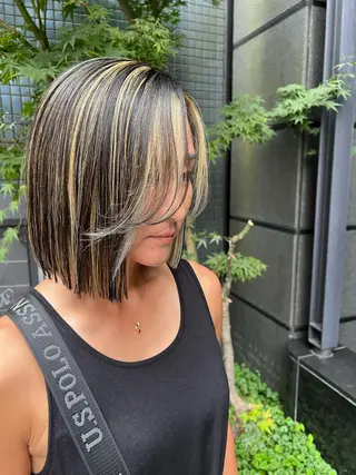 ショート カラー salowin所属・吉ヶ別符 亮祐のヘアスタイル