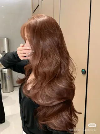 ロング カラー 🤍レイヤーカット/ ベージュヘア🤍のヘアスタイル