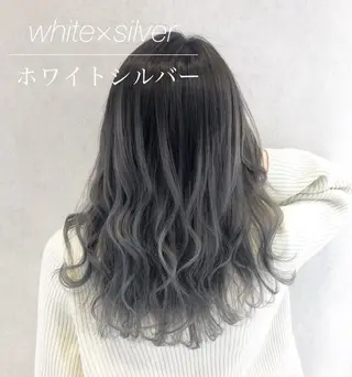 セミロング カラー 代表/七瀬/ギャル/ シールエクステ/渋谷のヘアスタイル