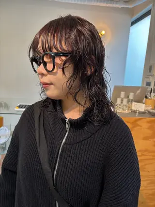 ミディアム パーマ sakura🌸 レイヤー/韓国ヘアのヘアスタイル