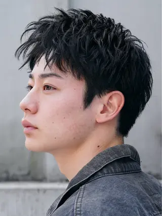 ショート メンズ 楽斗/メンズパーマ /スパイキーショートのヘアスタイル