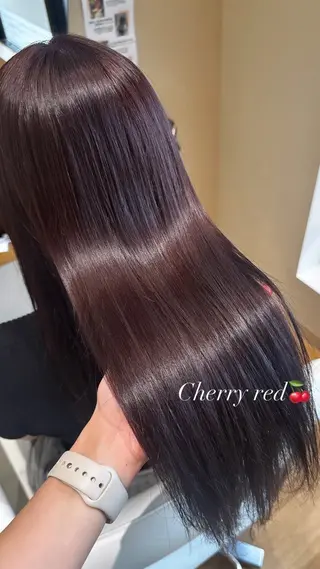 ロング カラー Minori🤎 ナチュラル韓国ヘアのヘアスタイル