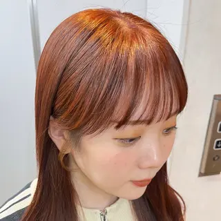 セミロング カラー 阿久津真衣 似合わせカットのヘアスタイル