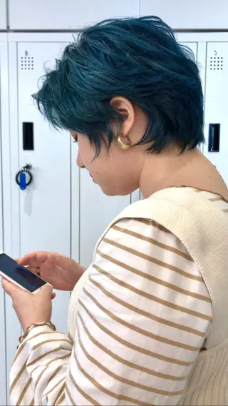 ショート カラー 🇰🇷カルマパーマ kaito🇰🇷のヘアスタイル