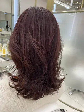 ミディアム カラー COA GINZA 空也/前髪/顔まわりのヘアスタイル