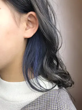 ミディアム カラー 髪質改善×METEO 店長 貞松直也のヘアスタイル