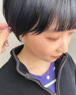 ショート カラー パーマ ヘアアレンジ メンズ キッズ ネイル マツエク・マツパ ショート/ボブ/ パーマ/柏原良亮のヘアスタイル
