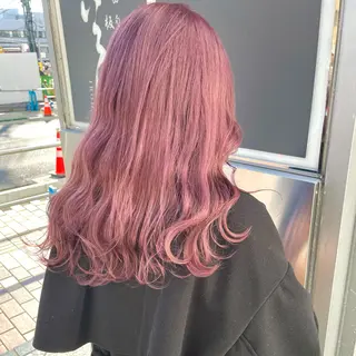 セミロング カラー ヘアアレンジ GO TODAY SHAiRE SALON岡山所属・Sana/ 耳ツボ/インナーのヘアスタイル