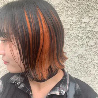 ショート カラー ヘアアレンジ 韓国×巻ける髪質改善 💍maki💍のヘアスタイル