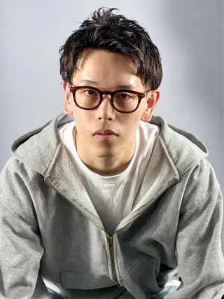 ミディアム men's　cut ⚡️aco⚡️のヘアスタイル