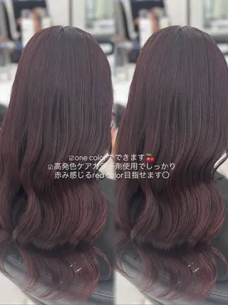 セミロング Hina🎀♡ 暖色/縮毛のヘアスタイル