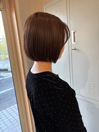 ショート ブリーチカラー🤍 髪質改善🌟のヘアスタイル