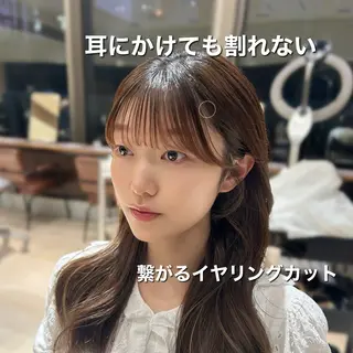 セミロング 🎀大竹美侑/顔まわ りカット/レイヤーのヘアスタイル