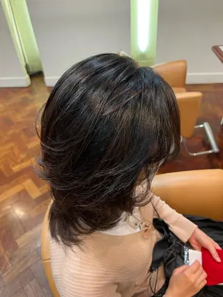 ミディアム カラー 似合わせカット/ すずきたつやのヘアスタイル