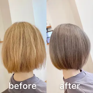 ショート カラー KIZU 髪質改善 オカルト怪談のヘアスタイル
